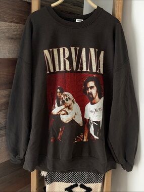 🆕 NIRVANA Band Crewneck Sweatshirt